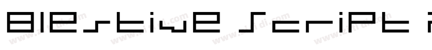 Blestive Script PERS字体转换